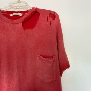 Free People distressed tshirt